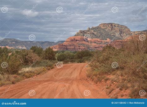 Red Dirt Road Leading To a Historic Cliff Dwelling Site Called Honanki ...