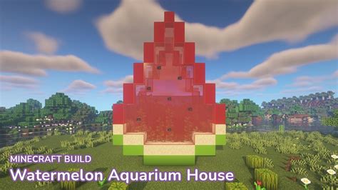 Minecraft: How to build a Cute Watermelon Aquarium House 🍉 - YouTube ...