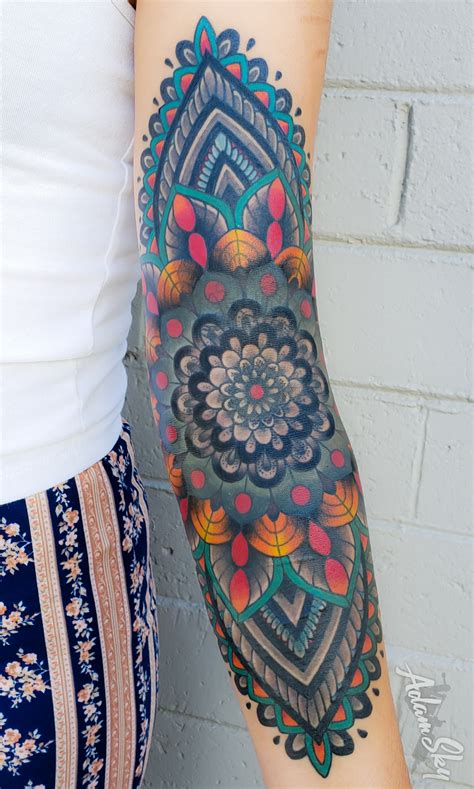 Color Mandala Tattoo by Adam Sky, Hold Fast Studio, Redwood City, Bay ...