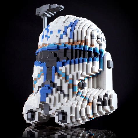 Captain Rex Life-Sized Helmet (Custom LEGO Instructions) – Bricker Builds