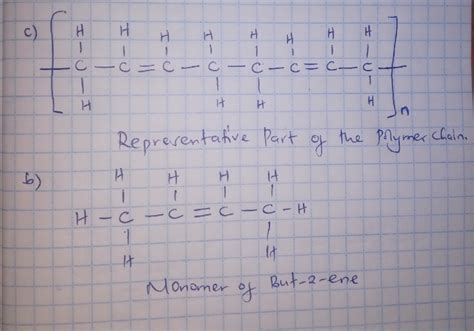 [Solved] In the polymerization of but-2-ene, a) state whether it is an ...