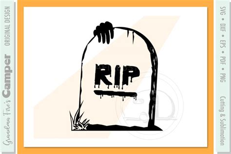 Halloween SVG, Creepy Hand RIP tombstone | PNG Files