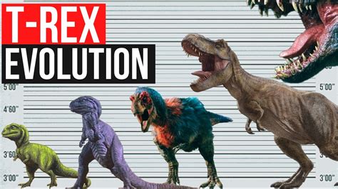 Tyrannosaurus Rex Evolution Before And After