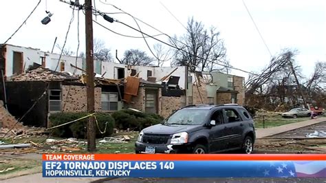 Tornado hits Hopkinsville apartment building, displaces 140 people | WZTV