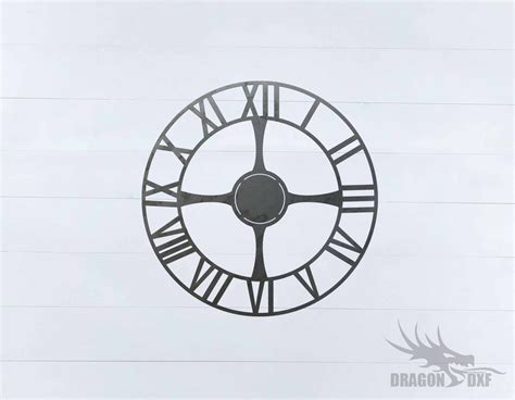 Clock Design 1 - DXF Download — DragonDXF