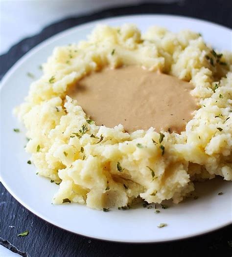 Vegan Garlic Mashed Potatoes & Mushroom Gravy | The Beet