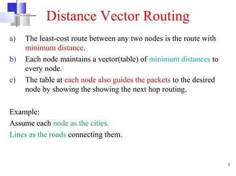 Distance vector routing | PPT