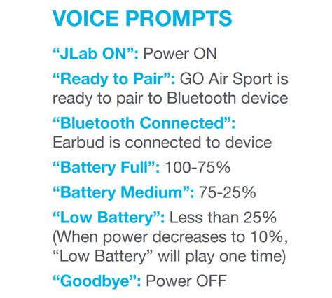 JLab Go Air Sport Manual | Step-by-step Pairing