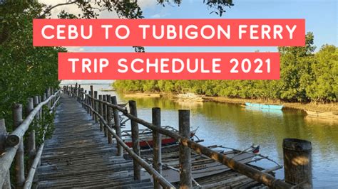 Cebu to Tubigon Ferry Guide & Schedule 2023