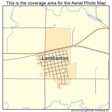 Aerial Photography Map of Lamberton, MN Minnesota