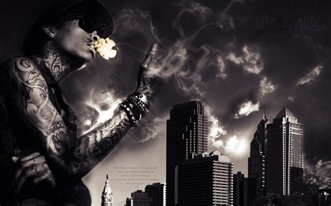 Wiz Khalifa Smoking Wallpaper - WallpaperSafari