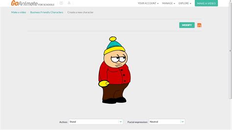 eric cartman in goanimate comedy world - YouTube