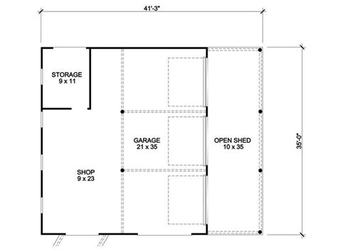 Garage Floor Plans With Workshop