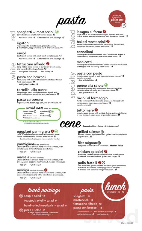 Fratelli's Ristorante menus in St Charles, Missouri, United States