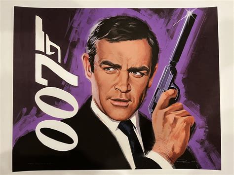 James Bond 007 Sean Connery by Paul Mann | Movie Poster | Fine Art ...