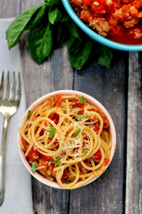 Easy Sausage Bolognese - My Suburban Kitchen