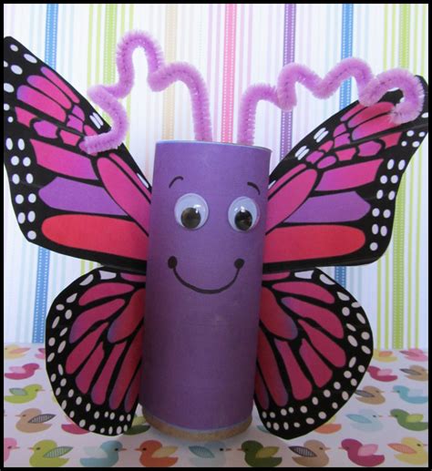 Paper towel roll butterfly | Rotoli di carta igienica, Progetti di lavoretti per bambini, Idee ...