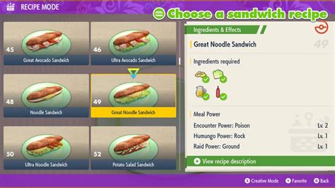 Pokemon Scarlet And Violet: How To Make Encounter Power Sandwich (And What It Does)