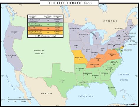 1860 Political Map