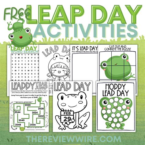 Free Printable Leap Day Activities | The Review Wire