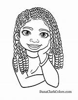 Afro Hair Coloring Pages sketch template