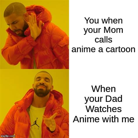 Drake Meme Template Anime