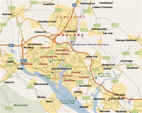 news tourism world: Map of Southampton City Area