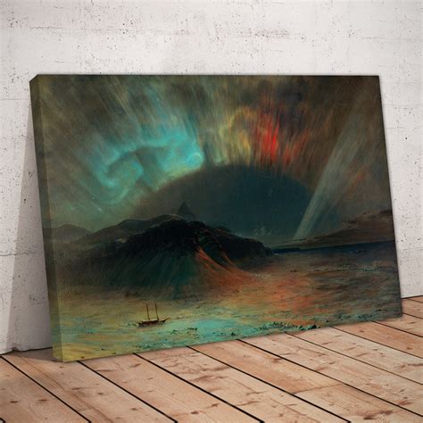 Frederic Church: Aurora Borealis Painting Artwork Large - Etsy UK