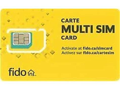 Fido Sim Card CANADA 4G LTE Multi Sim Card - Nano Micro Standard 3 in 1 Combo Size - Newegg.com