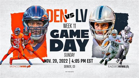 Denver Broncos vs. Las Vegas Raiders: Live game updates for Week 11