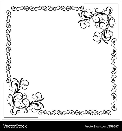 Filigree border Royalty Free Vector Image - VectorStock