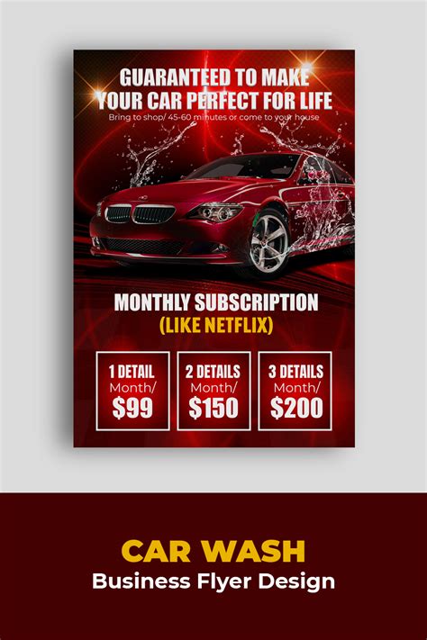 Car wash flyer design - MasterBundles