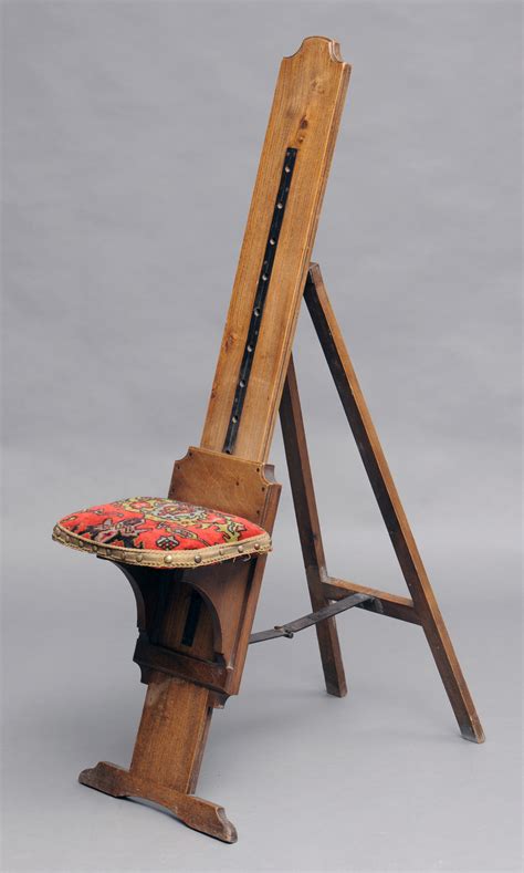 Victorian Traveling Combination Artist's Easel and Seat