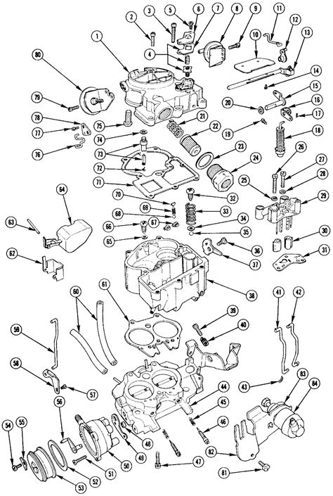 Carburetor Rebuild Kit Rochester 2 Barrel