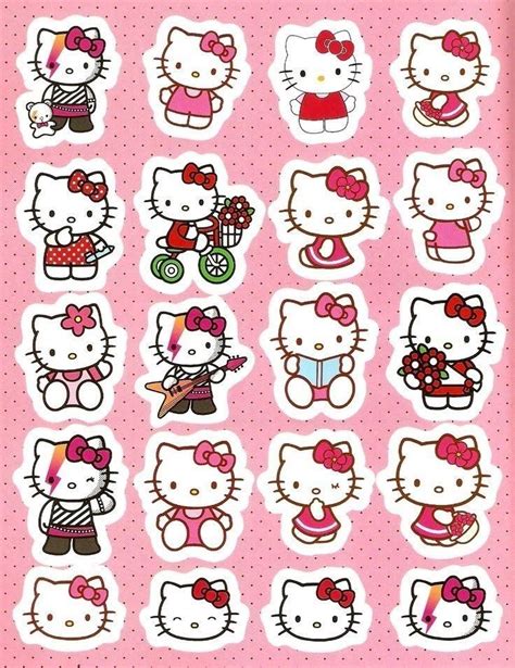 Stikers para descargar | Kawaii tegninger, Hello kitty, Klistermærker