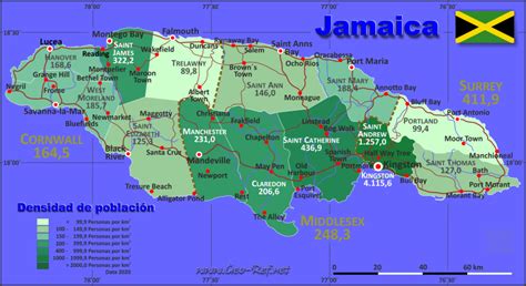 Map of jamaica kokono falls - jacksonroden