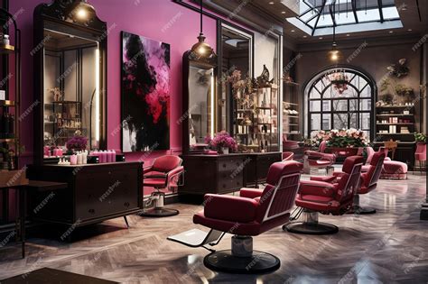 Premium AI Image | Modern Hair Salon Design Generative By Ai