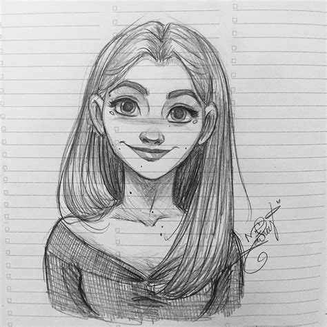 Instagram post by Maureen Narro • Nov 2, 2017 at 8:42pm UTC Cool Girl Drawings, Girl Drawing ...