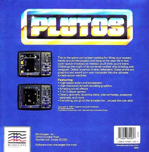 Plutos (1987) box cover art - MobyGames