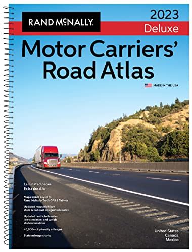 Rand McNally 2023 Deluxe Motor Carriers' Road Atlas: United States, Canada, Mexico (Rand McNally ...