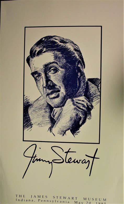 Jimmy Stewart Autograph Poster - The Jimmy Stewart Museum