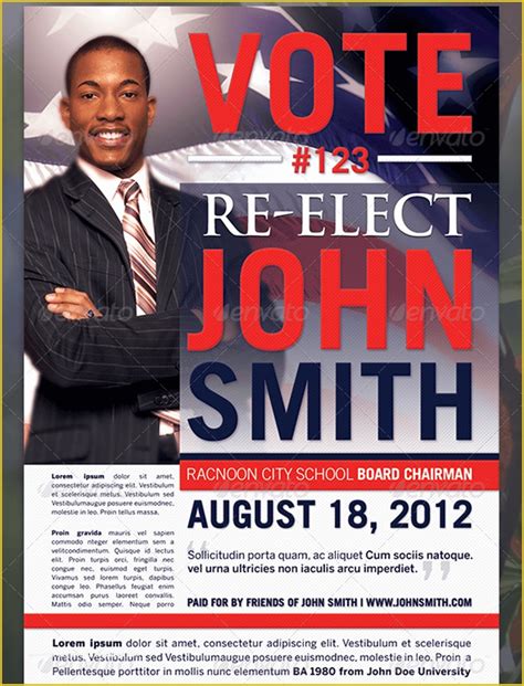 Election Flyer Template Free Of Political Poster Template Beautiful Template Design Ideas ...