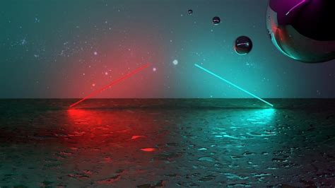 Premium Photo | Abstract 3d sci fi background with red and blue neon ...