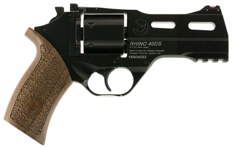 Chiappa Firearms 340165 Rhino 40DS 9mm Luger 4" 6 Round Black Walnut ...