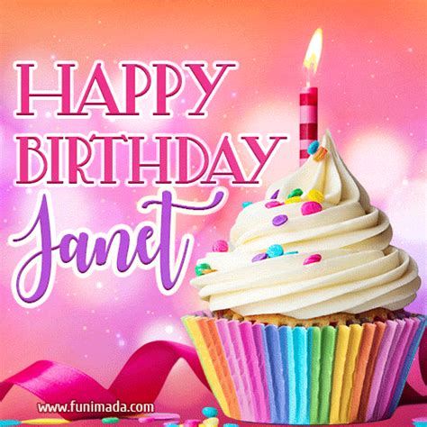 Happy Birthday Janet GIFs - Download on Funimada.com