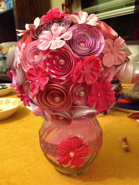 Paper flower centerpiece | Paper flower centerpieces, Paper flowers, Flower centerpieces