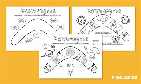 Boomerang Art: Creative Printable Worksheets for Kids