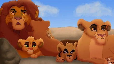 Kopa and Vitani’s large family💗 Lion King Simba's Pride, The Lion King ...