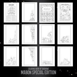 Mabon Special Edition Printable PDF coloring Book of Shadows - Etsy