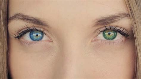 Woman With Blue And Green Eyes- Heterochromia, Stock Video - Envato Elements